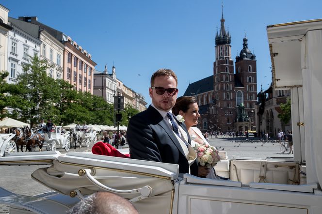 Ślub księcia Jana Lubomirskiego i hrabianki Heleny Mańkowskiej w Krakowie