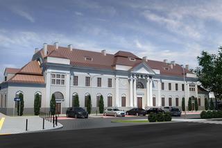 Wizualizacja nowego dworca kolejowego w Łukowie i sali widowiskowej ŁOK