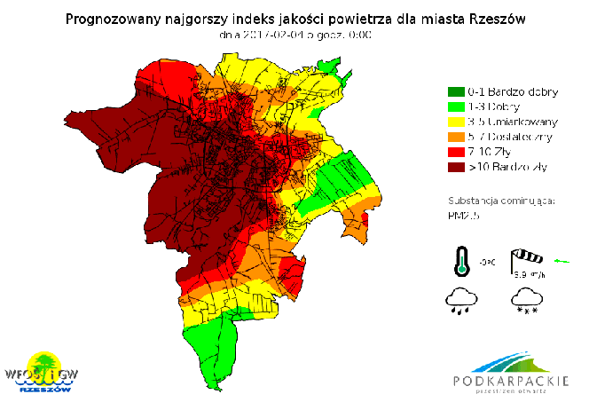 Fatalna jakość powietrza w Rzeszowie