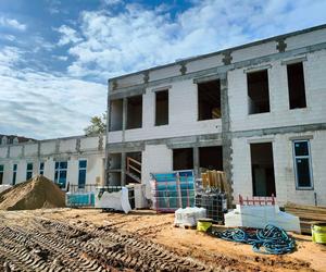 Widać postępy! Trwa budowa nowego budynku Przedszkola Publicznego nr 5 w Łomży
