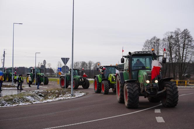 Protest rolników w Podlaskiem. Ciągniki blokują drogi w całym województwie! 