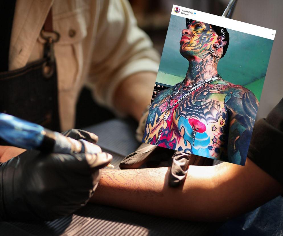 Tatuaże pokrywają niemal 100% jego ciała. Jest najbardziej zmodyfikowanym człowiekiem na świecie