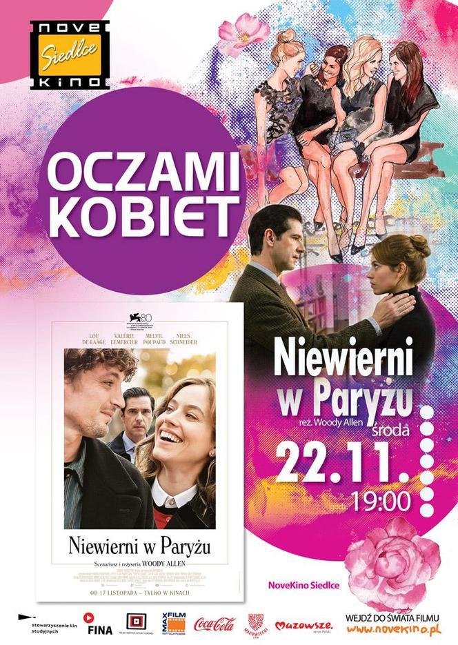 Projekcja filmu „Niewierni w Paryżu” i spotkanie w ramach Cyklu „Oczami Kobiet” już w najbliższą środę, 22 listopada o godzinie 19:00 w Novekino Siedlce!