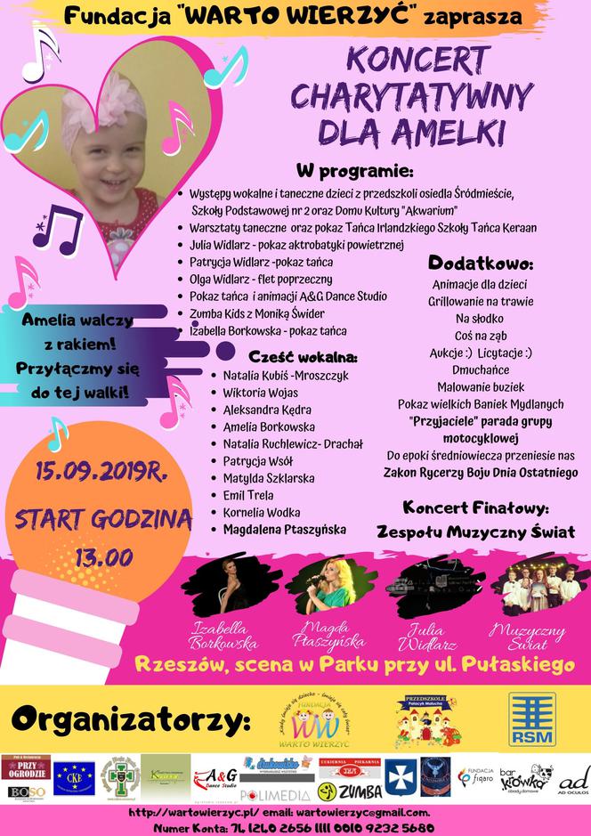 3-letnia Amelka z Rzeszowa walczy z rakiem. W niedzielę możesz pomóc