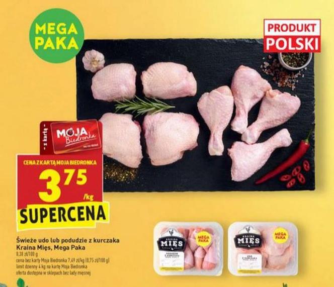 Biedronka  - MEGA promocje. Mielone za 4 zł, szynka za 1,50 zł, polskie! jabłka za 2 zł!