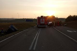 Śmiertelny wypadek na S16 pod Olsztynem. Kierowca zmarł w szpitalu [ZDJĘCIA]