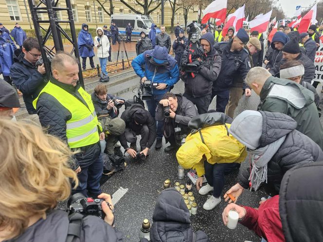 Protest plantatorów tytoniu w Warszawie (3.11.2025)