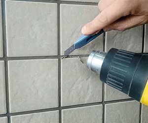 Wymiana fugi epoksydowej. Usuwanie fugi ze szczelin między płytkami