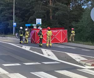 Tragiczny wypadek pod Legionowem. Nie żyje rowerzysta