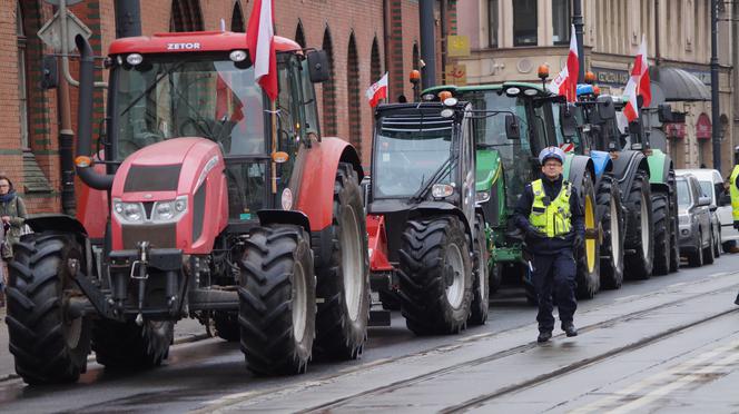 Strajk rolników w Bydgoszczy [ZDJĘIA]