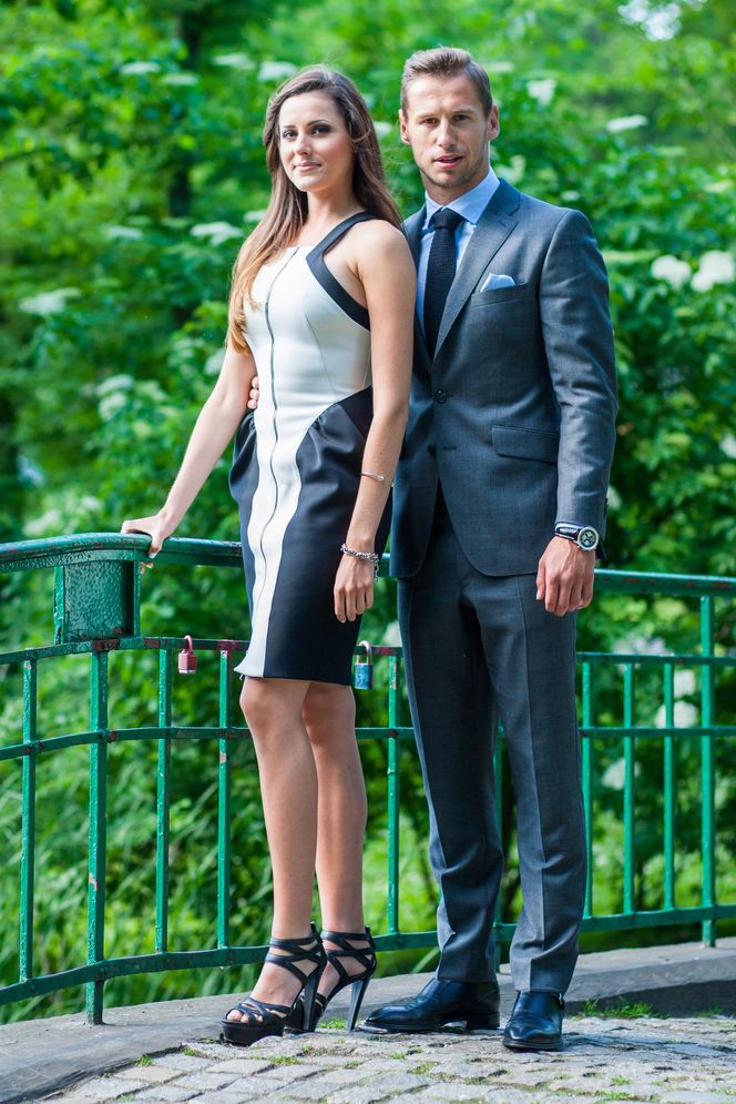 Celia Jaunat i Grzegorz Krychowiak