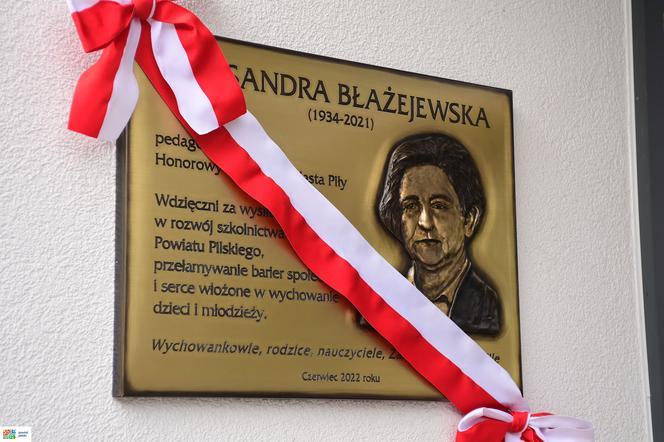 Odsłonięto tablicę poświęconą Aleksandrze Błażejewskiej