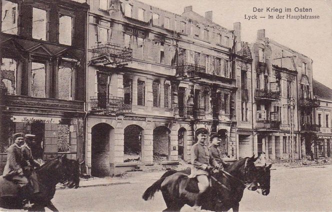Ełk na zdjęciach z I wojny światowej. Miasto było całkowicie zniszczone