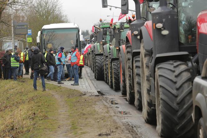   Protest rolników w Olsztynie 20 lutego [ZDJĘCIA]