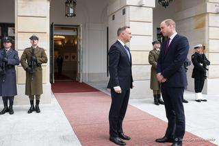 Książę William spotkał się z prezydentem Andrzejem Dudą. Rozmawiali o wojnie w Ukrainie