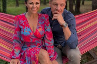 	M jak miłość nowy sezon na planie. Kinga (Katarzyna Cichopek), Piotrek (Marcin Mroczek)