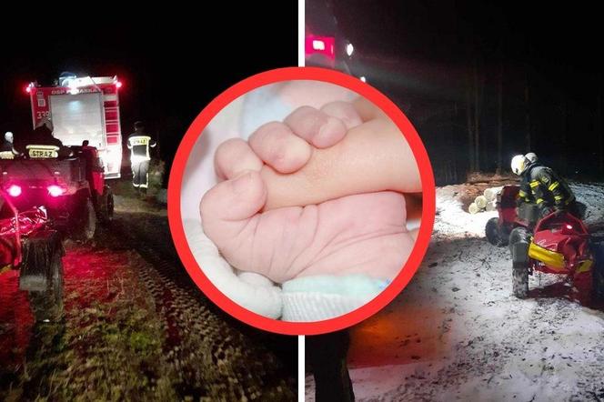 Śląskie: Dramatyczna akcja strażaków. Ratowali dwutygodniowe niemowlę
