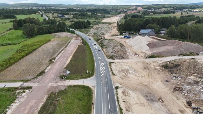 Budowa S74 Mniów - Kielce. Wrzesień 2025