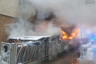 Pożar domu w Zbrosławicach