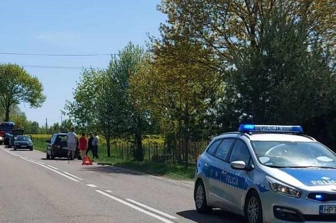 Wypadek na trasie Uzdowo - Brzeźno. 10-letni chłopiec trafił do szpitala