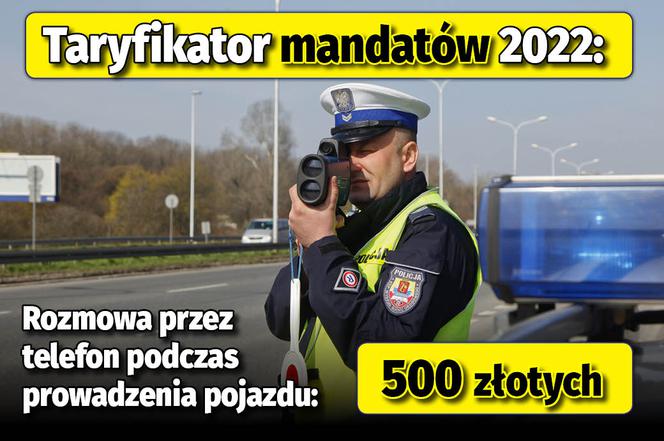 Taryfikator mandatów 2022 