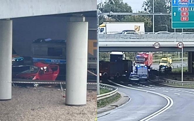 Śmiertelny wypadek w Poznaniu. Nie żyje pasażerka Peugeota