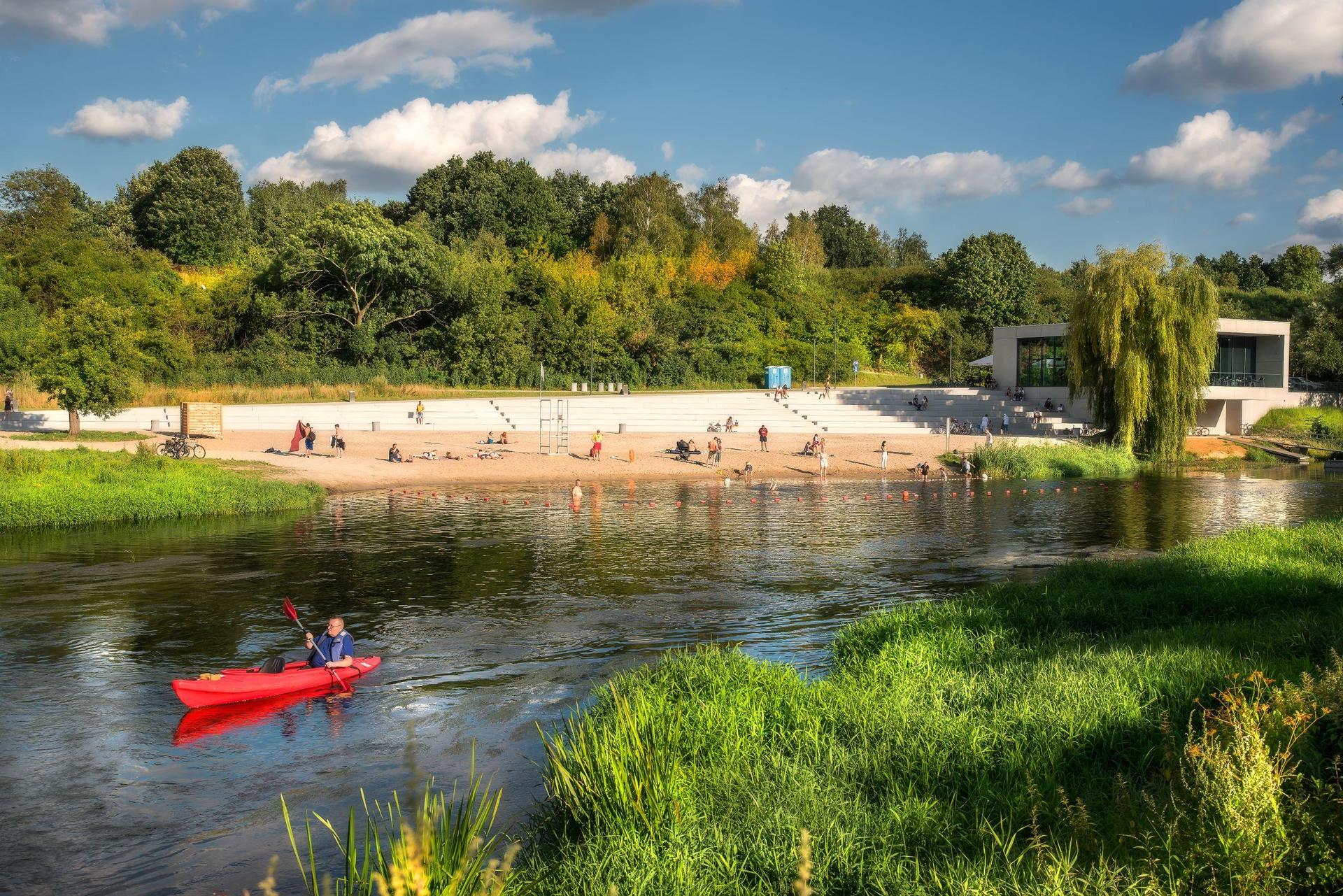 Bulwary nad Bzurą w Sochaczewie