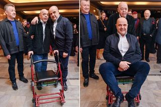 Stanisław Tym mocno podupadł na zdrowiu. Cezary Żak zrobił sobie niesmaczny żart z jego balkonika?
