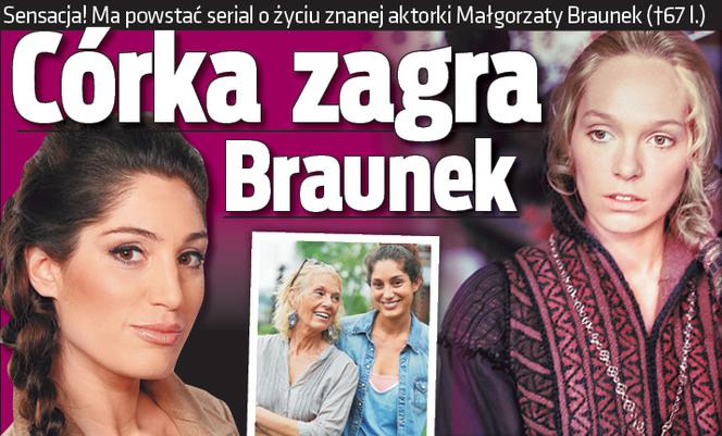 Córka zagra Braunek