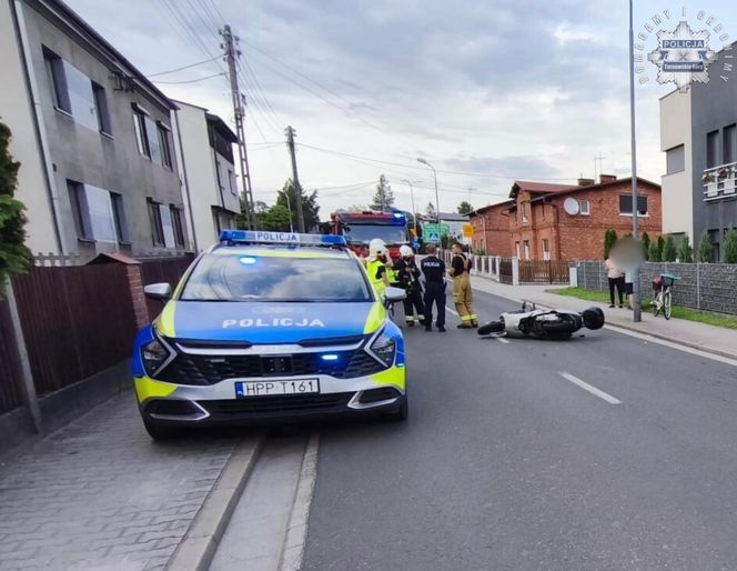Kierujący motocyklem został potrącony przez osobówkę 