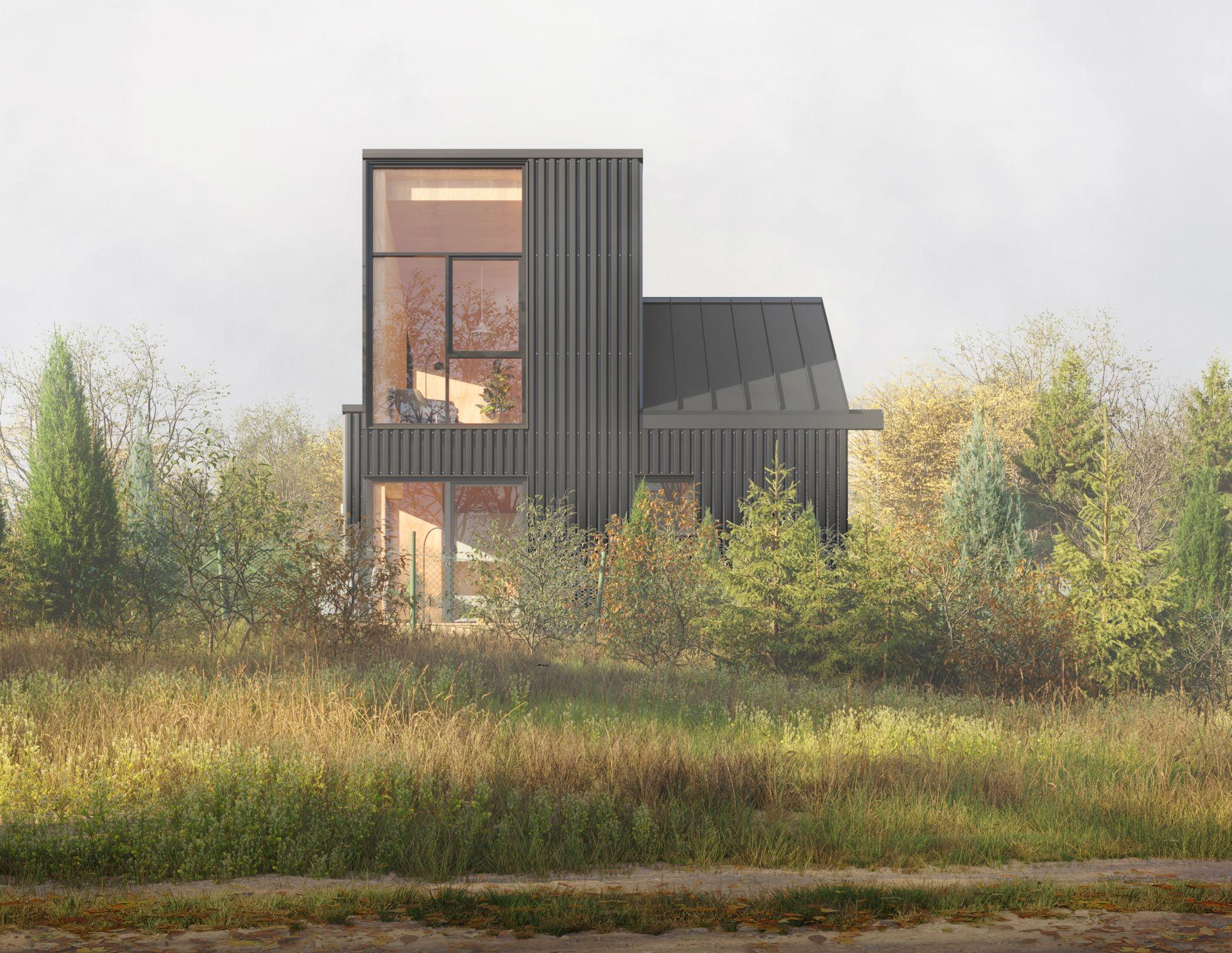 Letniskowy dom z widokiem na pastwisko: nowy projekt rmk.architektura