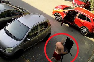 W biały dzień ukradł krzesła z restauracji. Potem wsiadł do auta i odjechał w siną dal