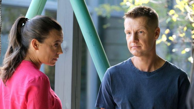 M jak miłość odc. 1834. Paweł (Rafał Mroczek), Magda (Anna Mucha)