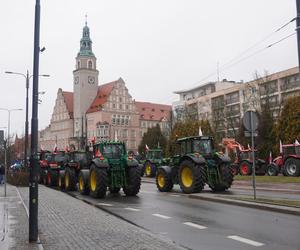 Protest rolników w Olsztynie 21 lutego. Co dzieje się w centrum?