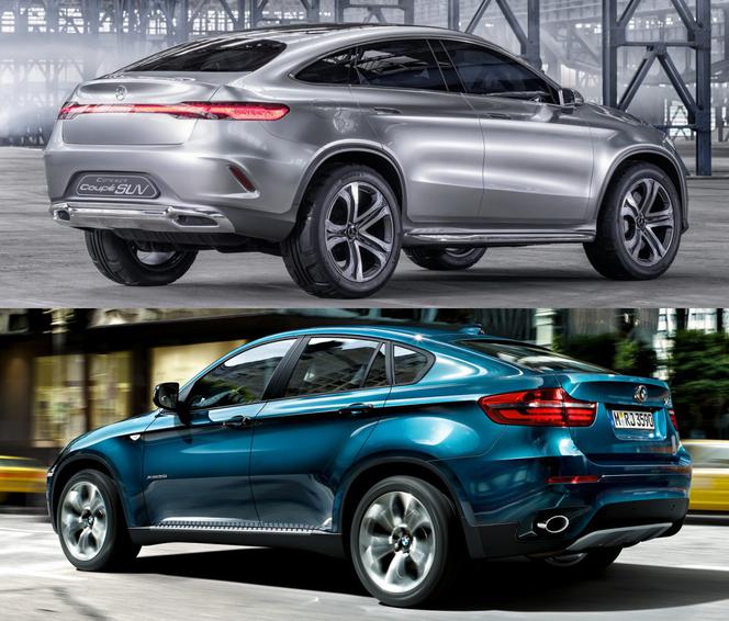 Mercedes-Benz Concept Coupe SUV kontra BMW X6