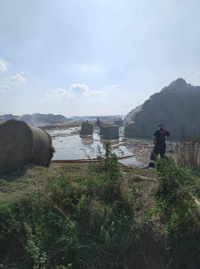 Pożar słomy w Jordanowie Śląskim! 