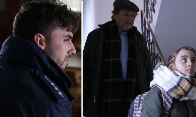 M jak miłość. Rafał Stadnicki (Jakub Kucner), pedofil Dariusz (Henryk Niebudek), Basia (Maja Wudkiewicz)