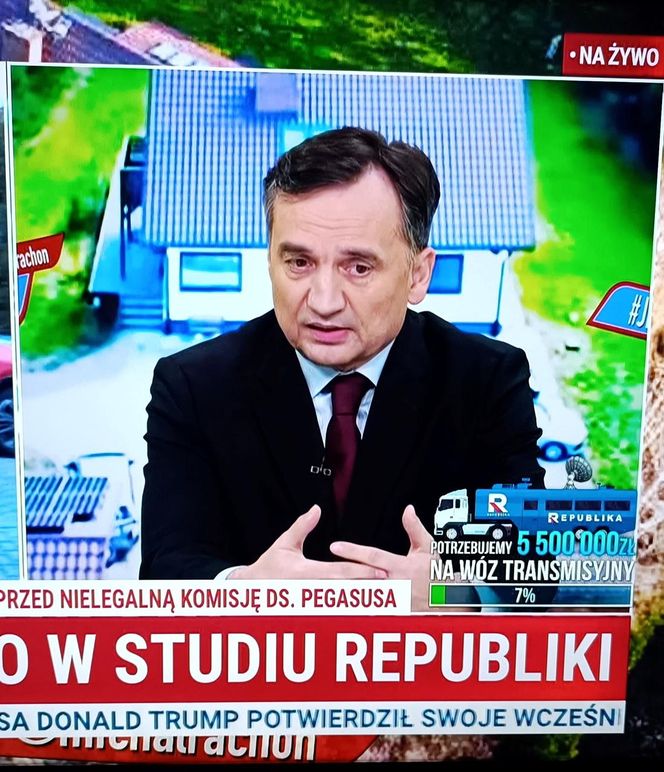 Zbigniew Ziobro w studio TV Republika