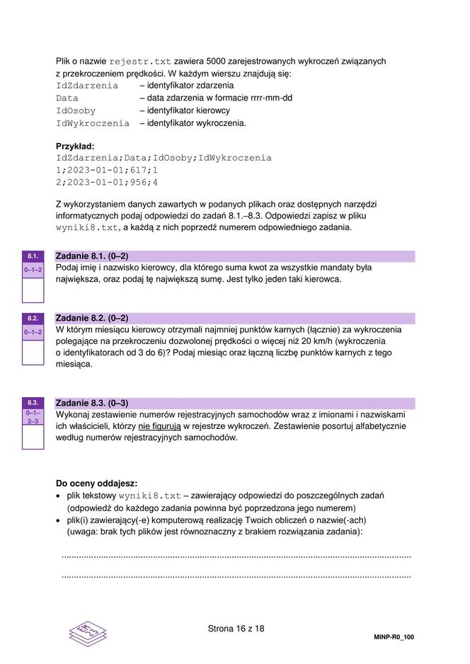 Matura 2024. INFORMATYKA poziom rozszerzony ARKUSZ CKE nowa formuła 2023