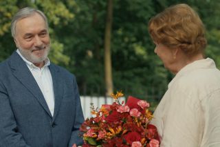 Barwy szczęścia odc. 3108. Józefina Rawiczowa (Elżbieta Jarosik), Andrzej Zastoja-Modelski (Leon Charewicz)