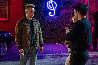 Barwy szczęścia, odc. 2699: Agata (Natalia Zambrzycka), Patryk (Konrad Skolimowski), Ignacy Kieliszewski (Olaf Staszkiewicz)