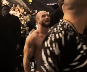 Pierwsze chwile Mateusza Rębeckiego po wygranej wojnie na UFC 308! Szaleństwo na trybunach [WIDEO]