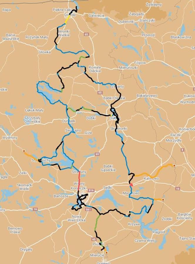 Na Mazurach powstanie nowy szlak rowerowy. Łącznie ma mieć niemal 300 km! [MAPA]