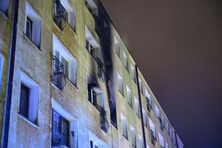 Potężny pożar w Koszalinie