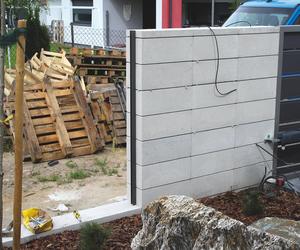 Ogrodzenie z pustaków betonowych 