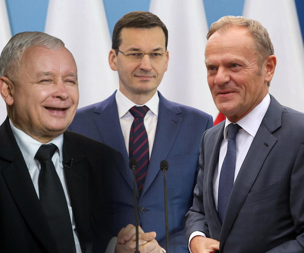  Tusk, Kaczyński i Morawiecki