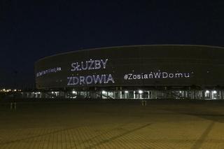 Laserowy pokaz na Stadionie Wrocław. To podziękowania dla medyków!