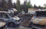 Spalone auta, zniszczone budynki. Obraz po poważnym pożarze w Żywcu przeraża