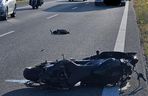 Śmier motocyklisty na A2