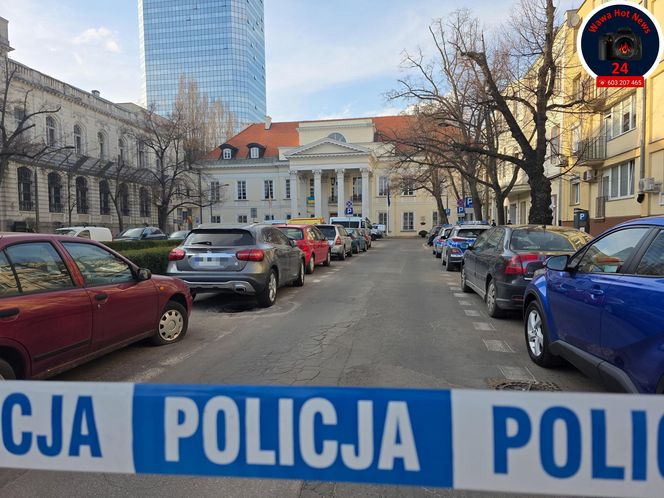 Akcja policji w centrum Warszawy